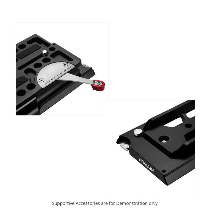 Proaim 19-15mm Camera Base Plate, ARRI Standard Dovetail Tripod Plate with New Quick Lock alternate